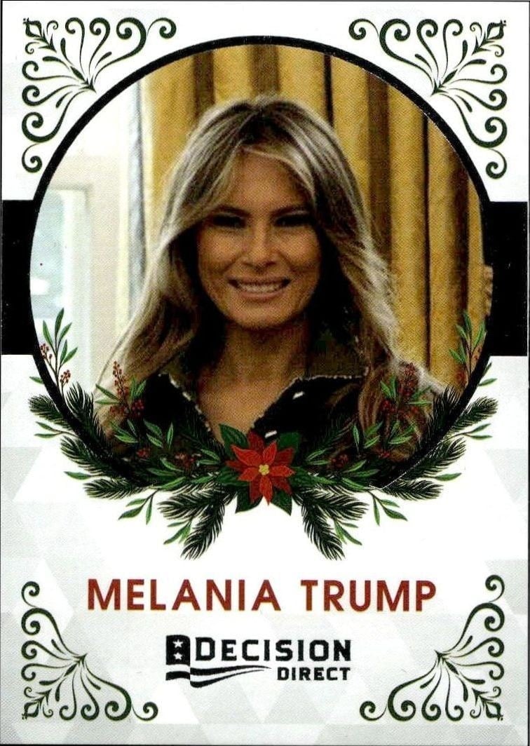 2020 Leaf Decision Direct Holiday Melania Trump #4 trading card