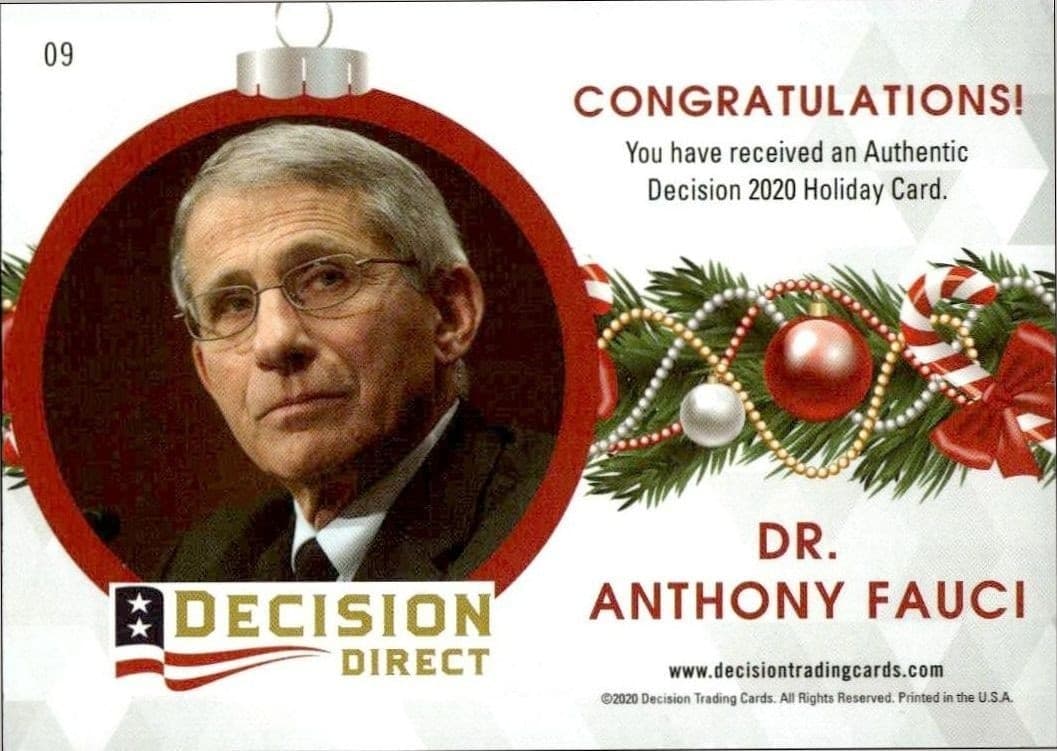 Dr. Anthony Fauci - Back