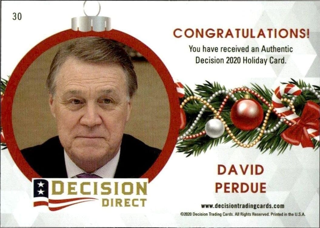 David Perdue - Back