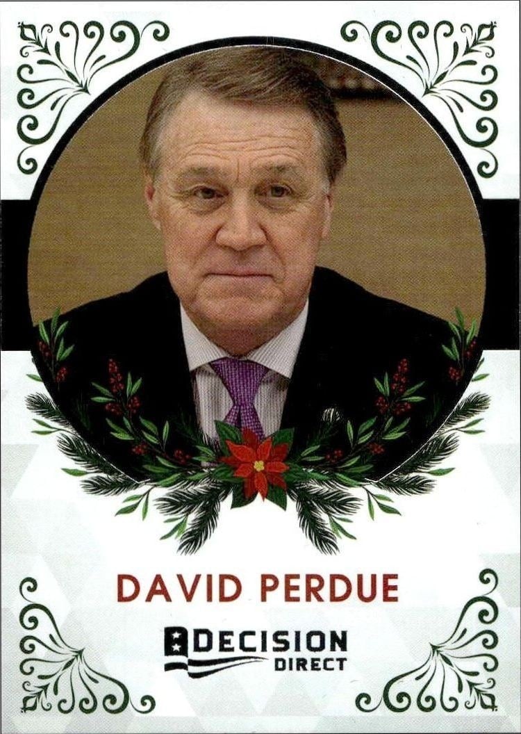 2020 Leaf Decision Direct Holiday David Perdue #30 trading card