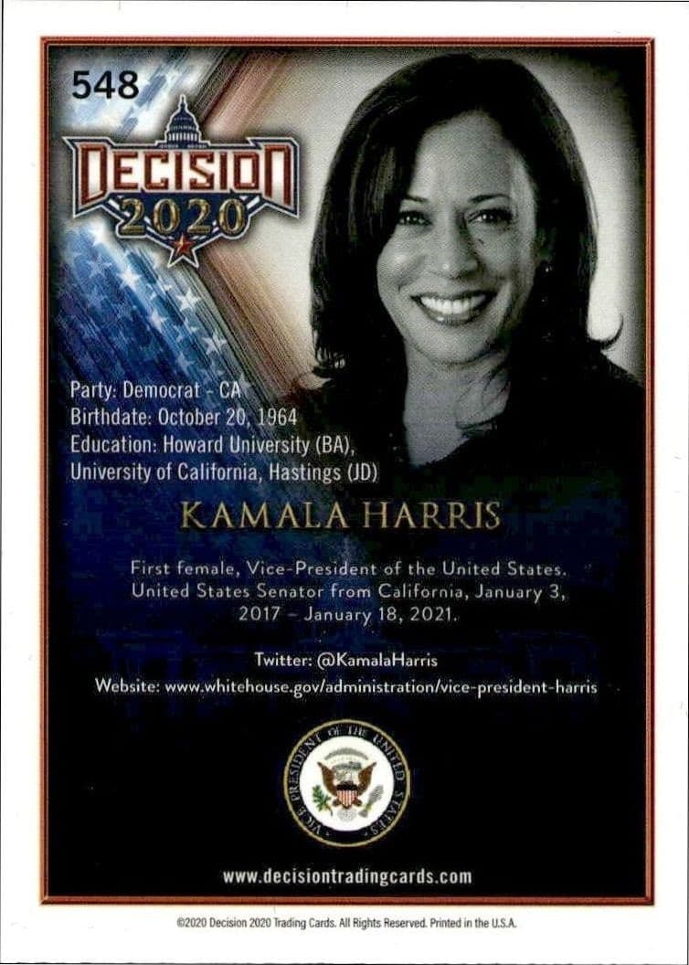 Kamala Harris - Back