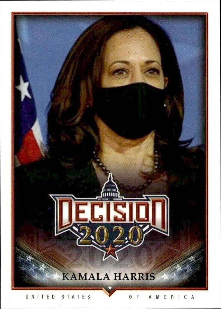 Kamala Harris 2020 Leaf Decision Series 2 #548 Political Trading Card - Front 2020 Leaf Decision Series 2 Kamala Harris #548 political trading card front
