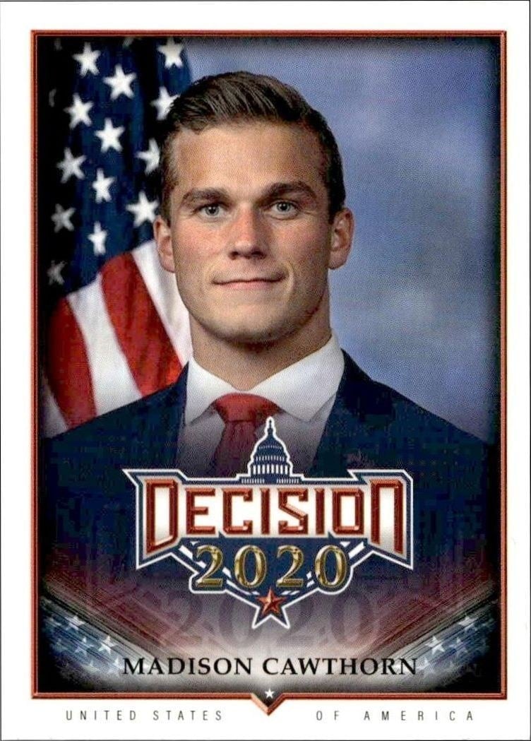 2020 Leaf Decision Series 2 Madison Cawthorn #596 trading card