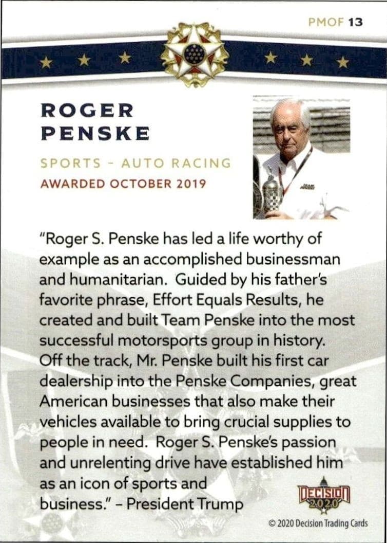 Roger Penske - Back
