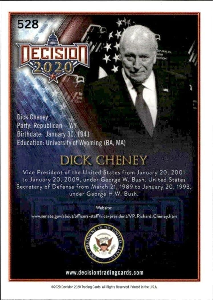 Richard B. Cheney - Back