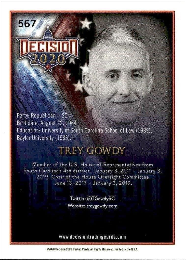 Trey Gowdy - Back