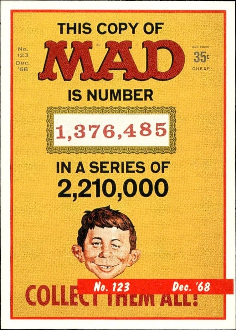 Mad No. 123 (Dec. '68) - Front