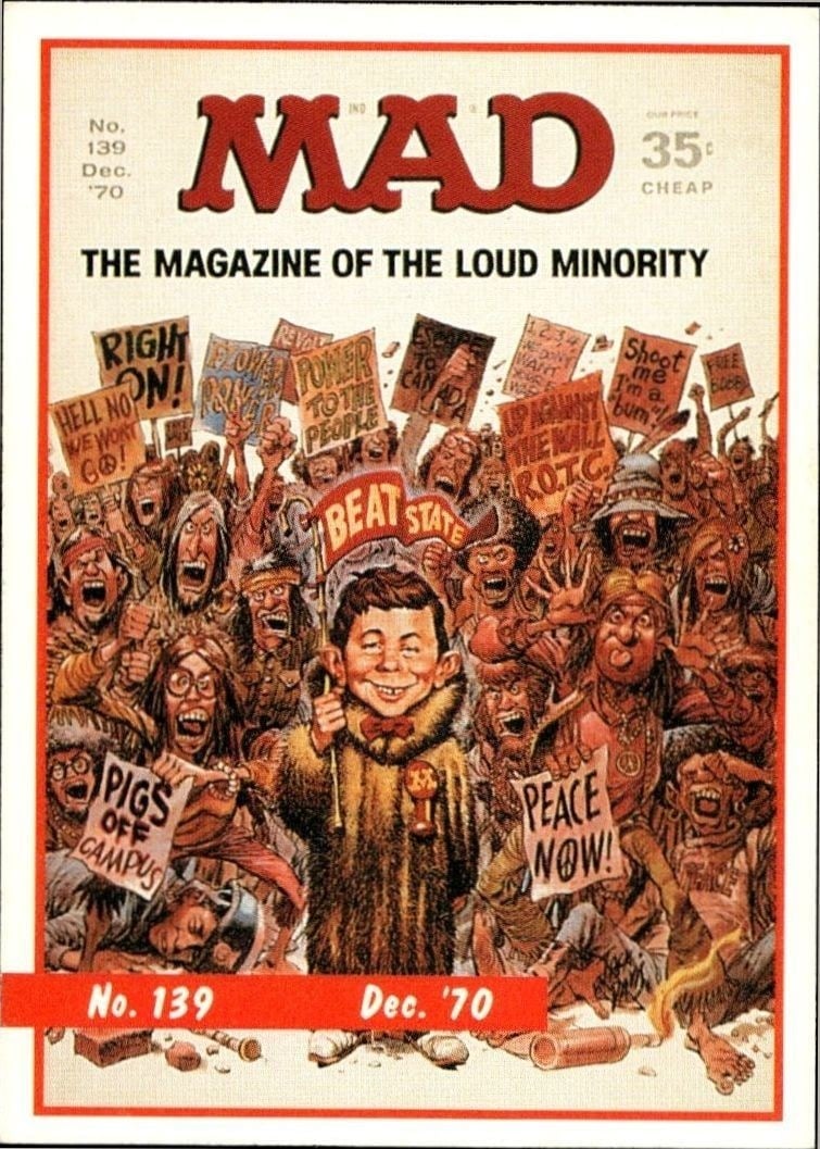 1992 Lime-Rock Mad Magazine Mad No. 139 (Dec. '70) #5A trading card