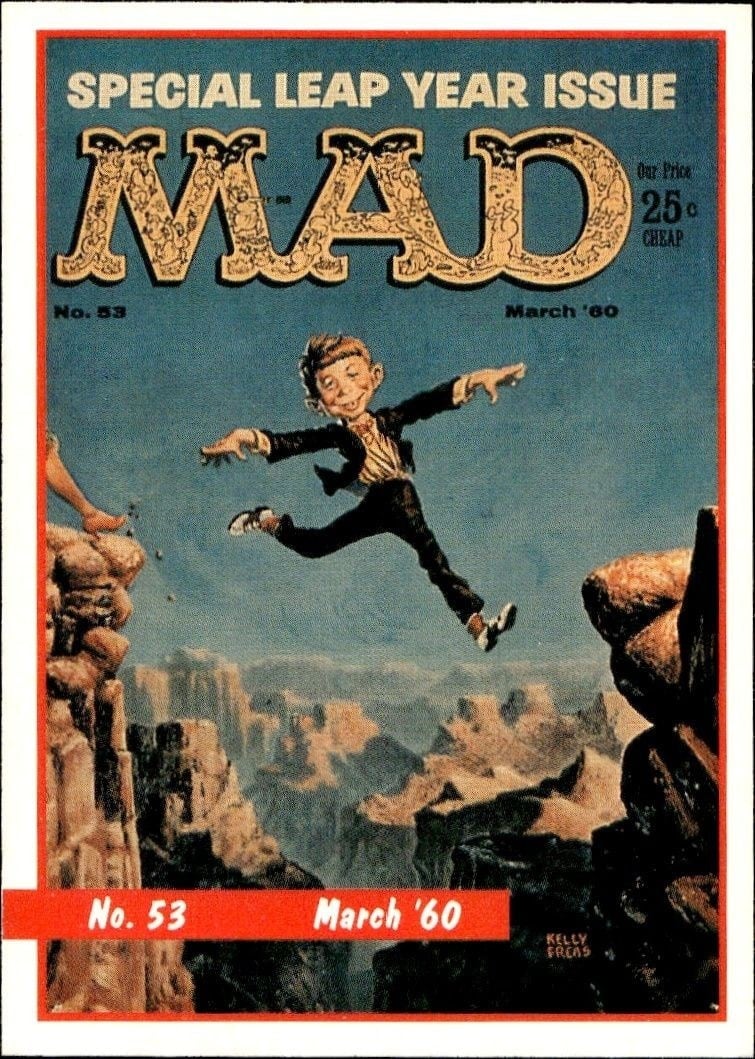 1992 Lime-Rock Mad Magazine Mad No. 53 (March '60) #1A trading card