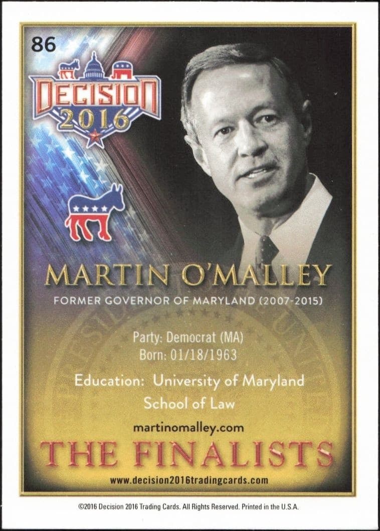 Martin O'Malley - Back