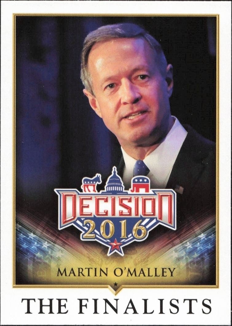 Martin O'Malley 2016 Leaf Decision #86 Political Trading Card - Front 2016 Leaf Decision Martin O'Malley #86 political trading card front