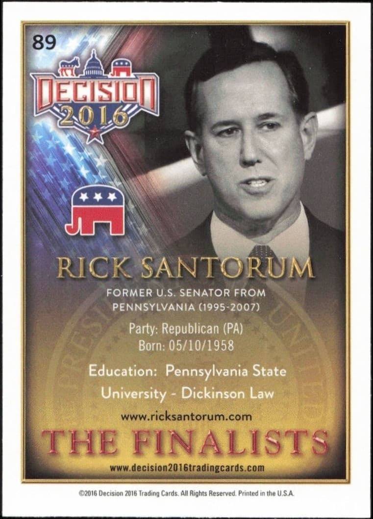 Rick Santorum - Back