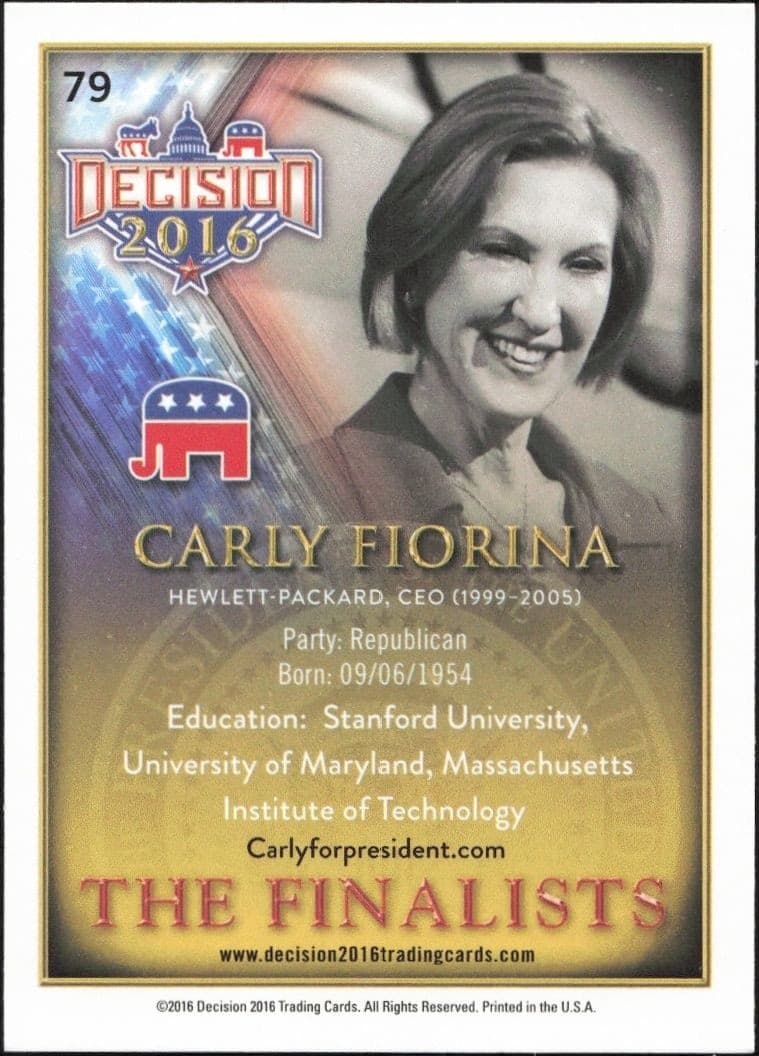 Carly Fiorina - Back