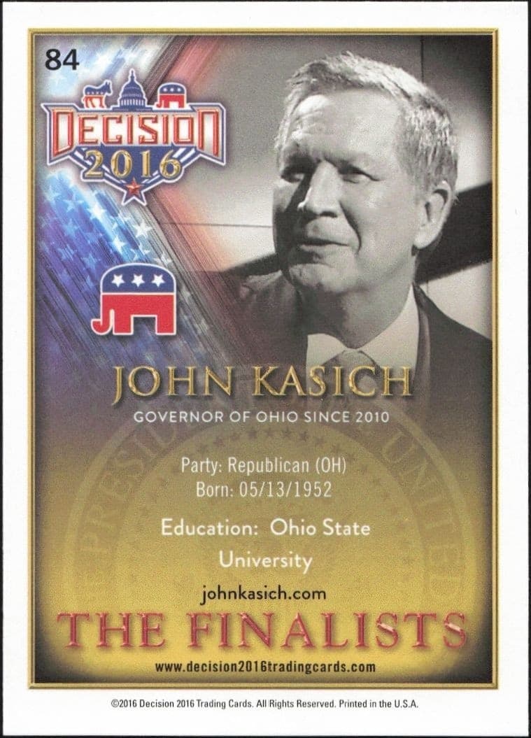 John Kasich - Back