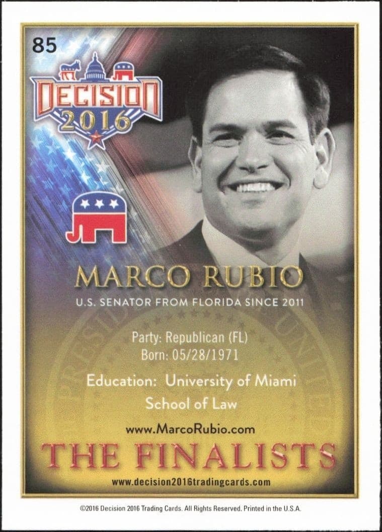Marco Rubio - Back