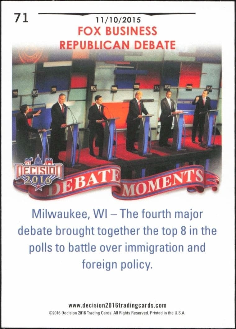 November 10, 2015 Debate - Back