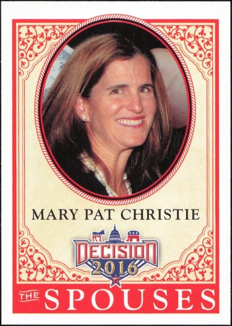 Mary Pat Christie 2016 Leaf Decision #62 Political Trading Card - Front 2016 Leaf Decision Mary Pat Christie #62 political trading card front