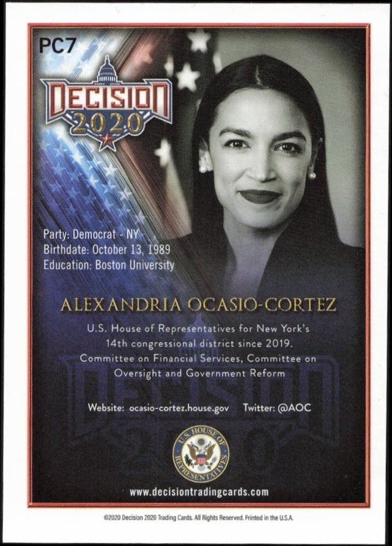 Alexandria Ocasio-Cortez - Back