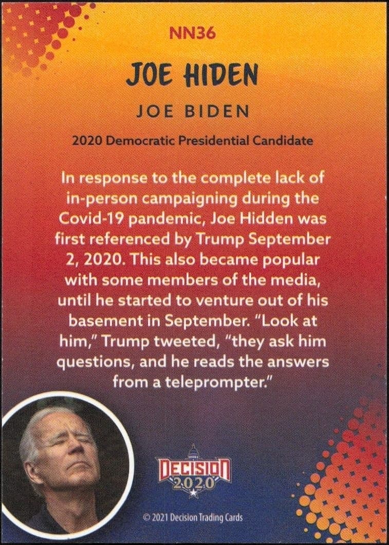 Joe Biden - Back