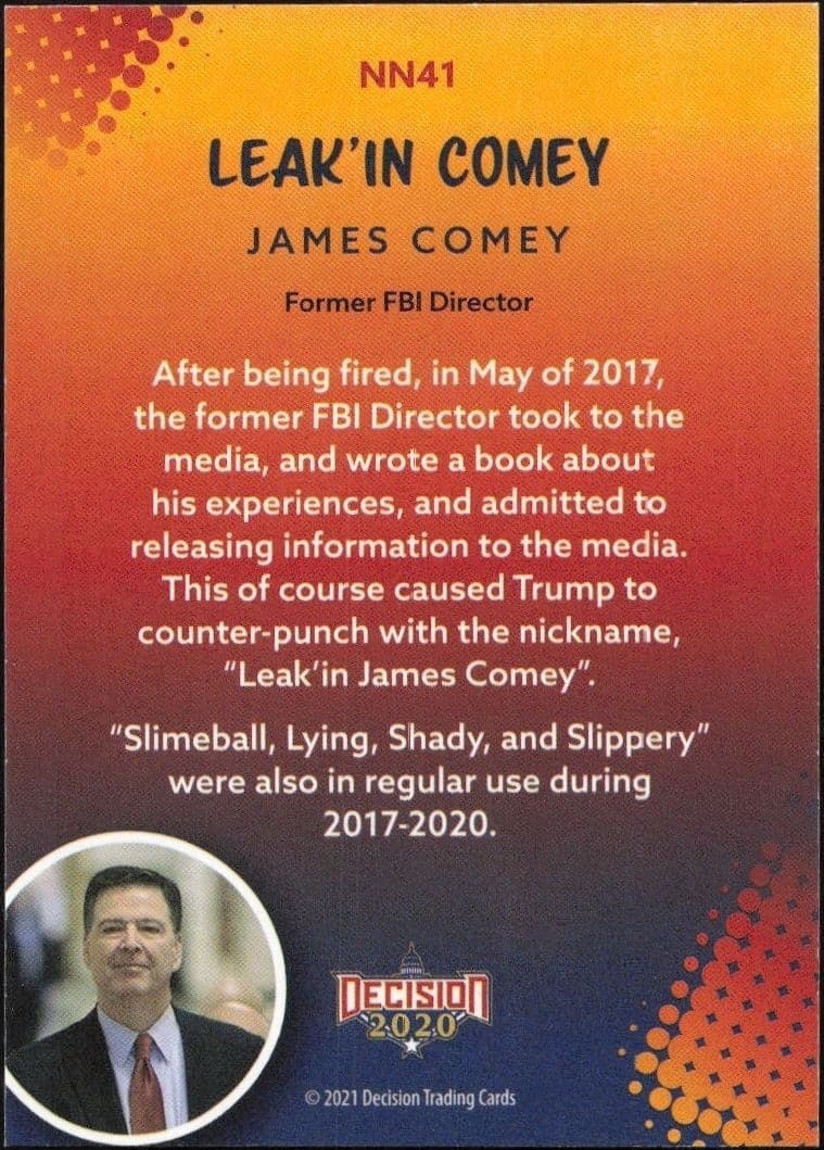 James Comey - Back