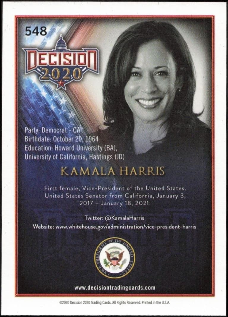 Kamala Harris - Back