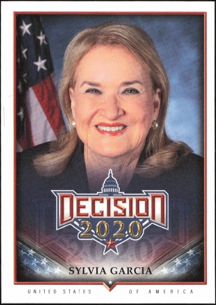 Sylvia Garcia 2020 Leaf Decision Series 2 #558 Political Trading Card - Front 2020 Leaf Decision Series 2 Sylvia Garcia #558 political trading card front