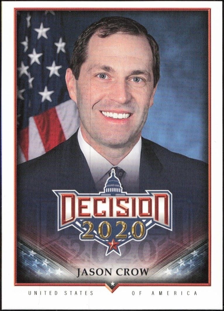 Jason Crow 2020 Leaf Decision Series 2 #559 Political Trading Card - Front 2020 Leaf Decision Series 2 Jason Crow #559 political trading card front