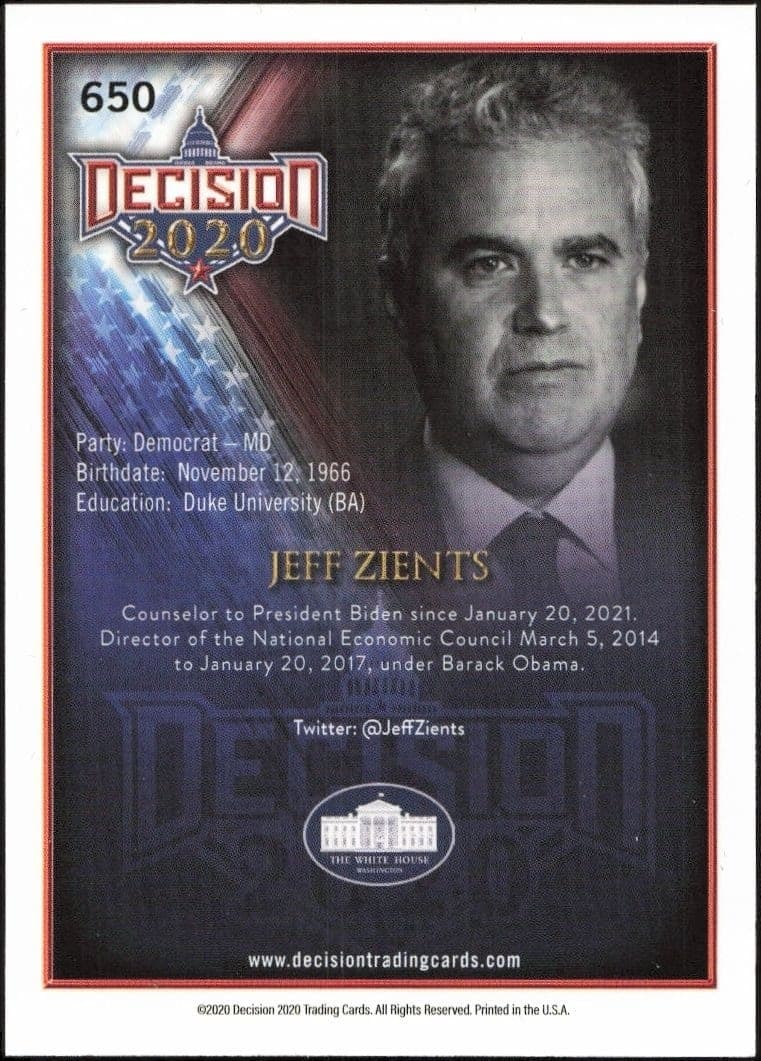 Jeff Zients - Back