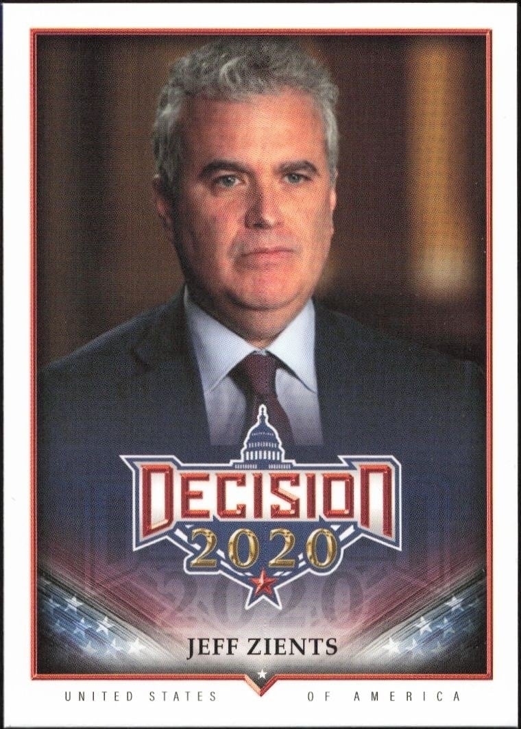 Jeff Zients 2020 Leaf Decision Series 2 #650 Political Trading Card - Front 2020 Leaf Decision Series 2 Jeff Zients #650 political trading card front