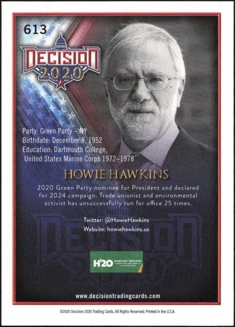 Howie Hawkins - Back