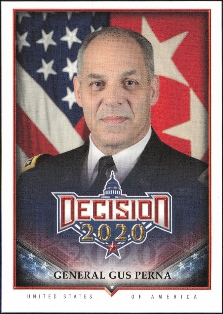 Gus Perna 2020 Leaf Decision Series 2 #582 Political Trading Card - Front 2020 Leaf Decision Series 2 Gus Perna #582 political trading card front