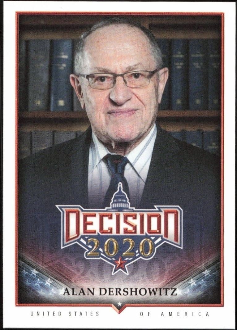 Alan Dershowitz 2020 Leaf Decision Series 2 #669 Political Trading Card - Front 2020 Leaf Decision Series 2 Alan Dershowitz #669 political trading card front