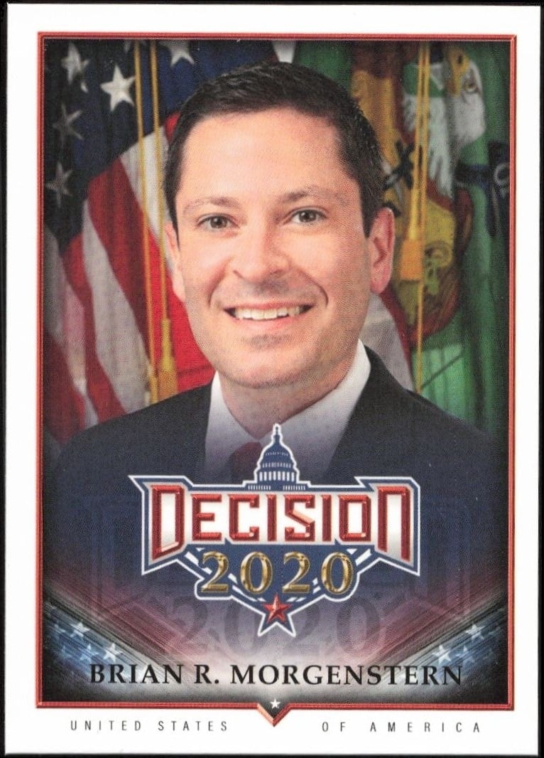 Brian Morgenstern 2020 Leaf Decision Series 2 #533 Political Trading Card - Front 2020 Leaf Decision Series 2 Brian Morgenstern #533 political trading card front