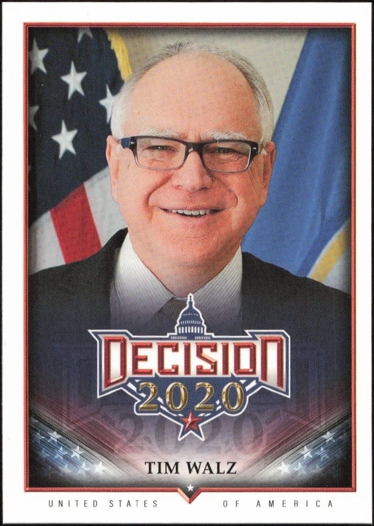 Tim Walz 2020 Leaf Decision Series 2 #673 Political Trading Card - Front 2020 Leaf Decision Series 2 Tim Walz #673 political trading card front