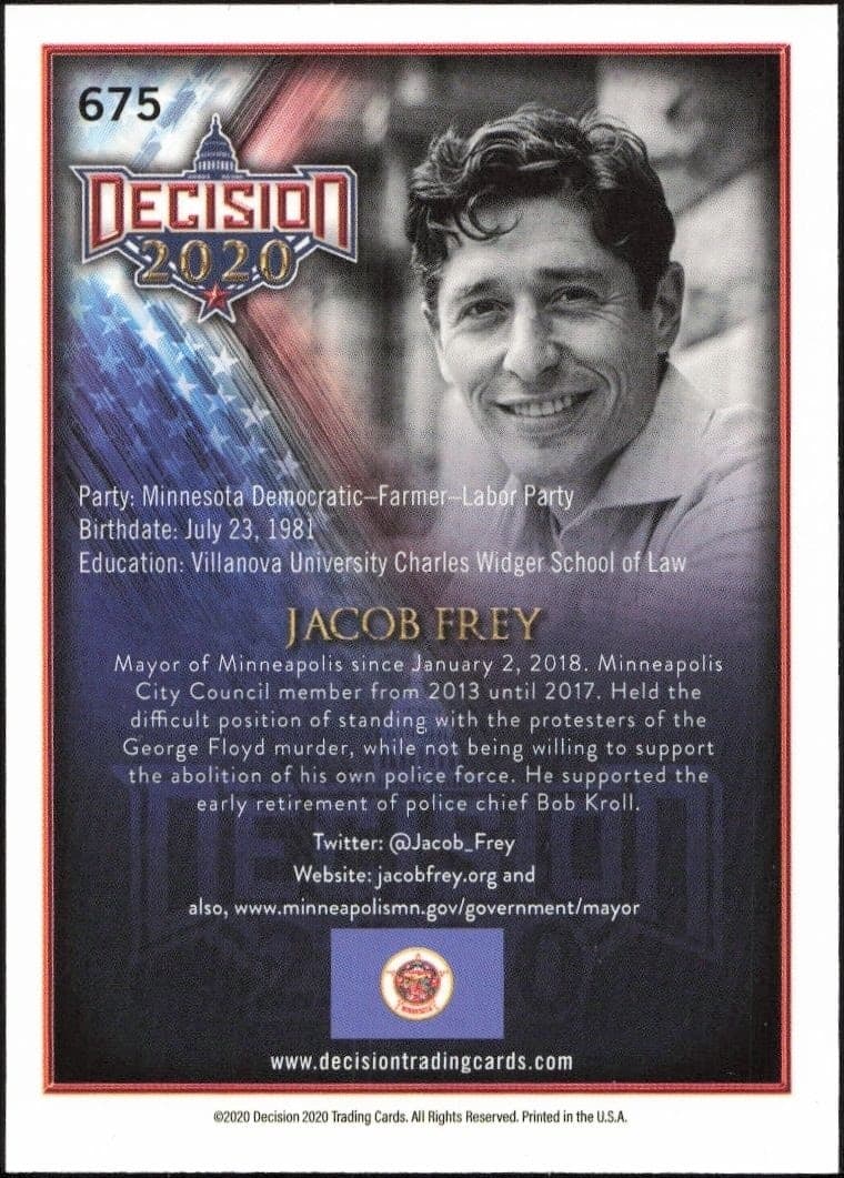 Jacob Frey - Back