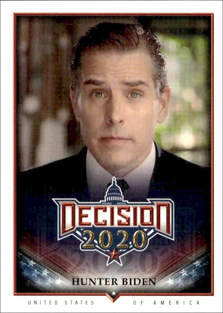 Hunter Biden 2020 Leaf Decision Series 2 #546 Political Trading Card - Front 2020 Leaf Decision Series 2 Hunter Biden #546 political trading card front
