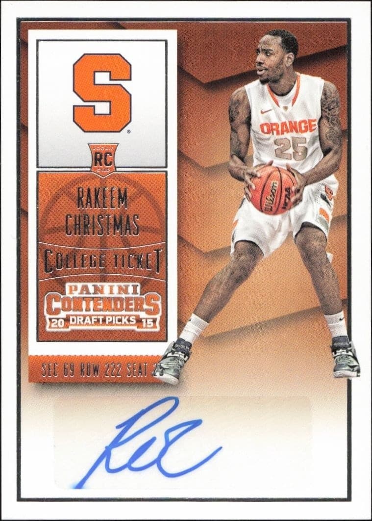 2015-16 Panini Contenders Draft Picks Rakeem Christmas #136 trading card