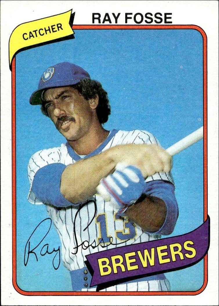 Ray Fosse 1980 Topps Ray Fosse #327 baseball trading card front