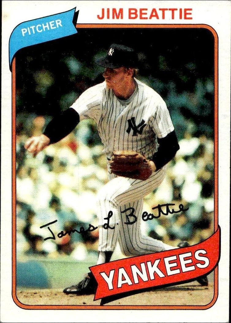 Jim Beattie 1980 Topps Jim Beattie #334 baseball trading card front