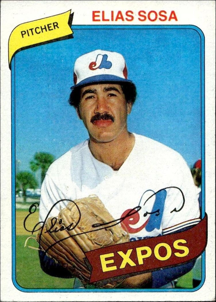 Elias Sosa 1980 Topps Elias Sosa #293 baseball trading card front