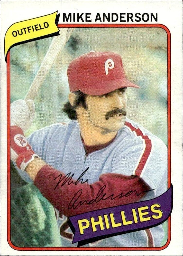 Mike Anderson 1980 Topps Mike Anderson #317 baseball trading card front