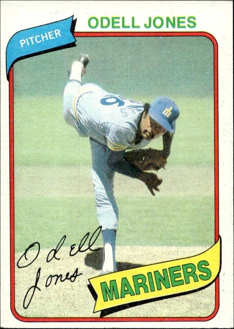1980 Topps Odell Jones #342 trading card