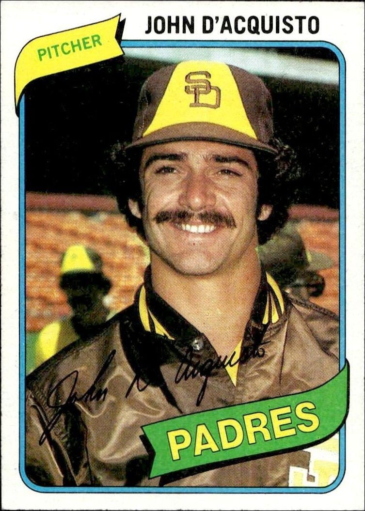 John D'Acquisto 1980 Topps John D'Acquisto #339 baseball trading card front