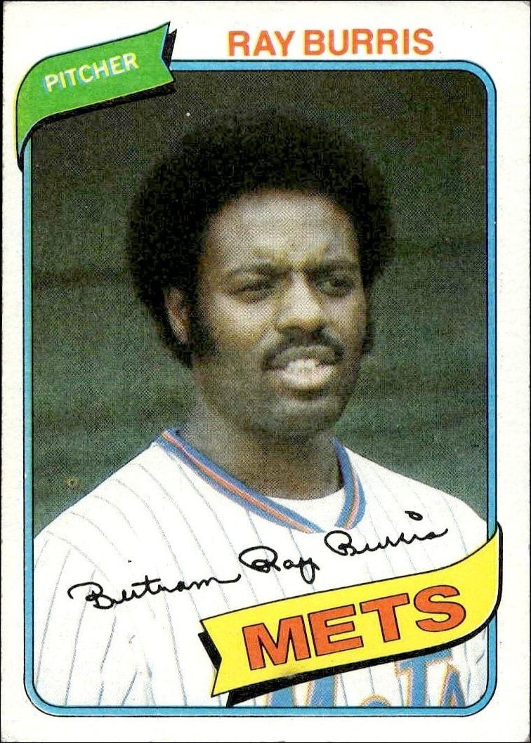 Ray Burris 1980 Topps Ray Burris #364 baseball trading card front