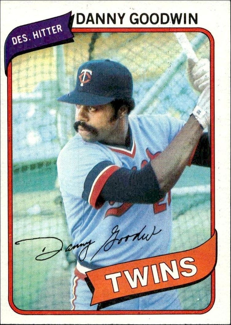 Danny Goodwin 1980 Topps Danny Goodwin #362 baseball trading card front