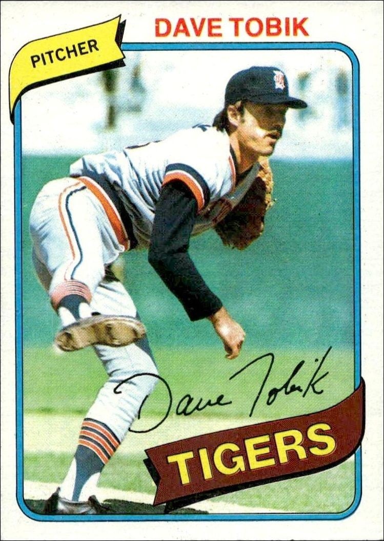 Dave Tobik 1980 Topps Dave Tobik #269 baseball trading card front