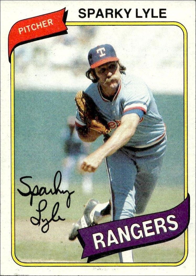 Sparky Lyle 1980 Topps Sparky Lyle #115 baseball trading card front