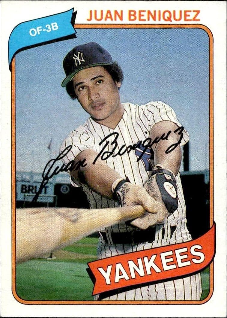 1980 Topps Juan Beniquez #114 trading card