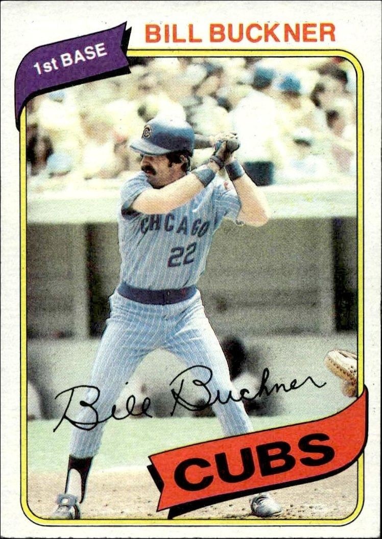 Bill Buckner 1980 Topps Bill Buckner #135 baseball trading card front