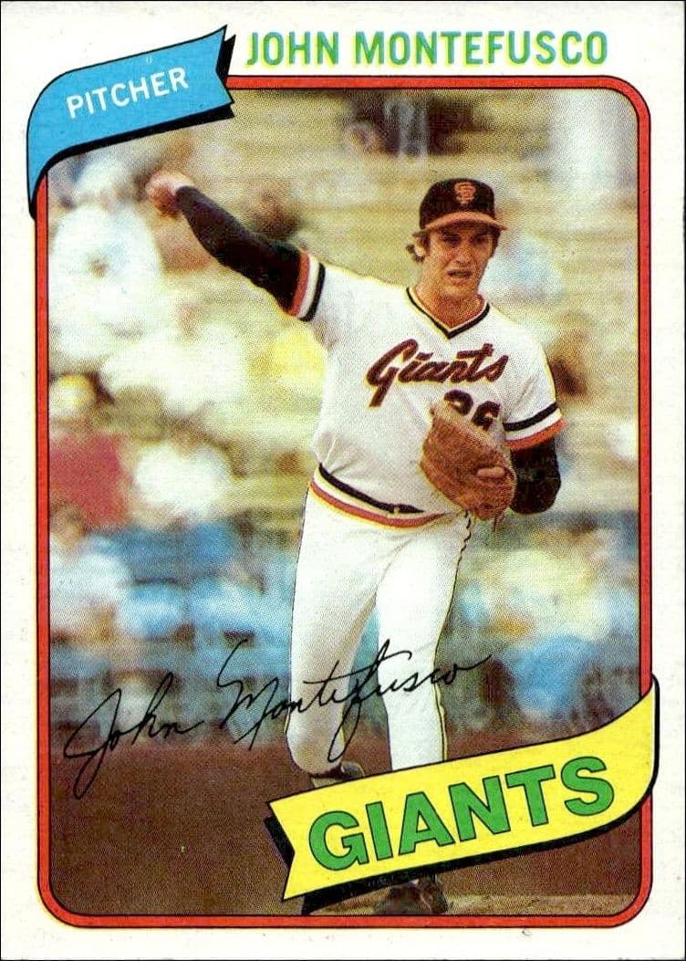 1980 Topps John Montefusco #195 trading card